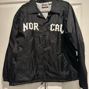 Cardinal Black Nor Cal Windbreaker Jacket